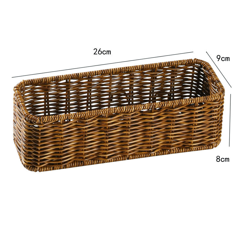 Handcrafted Rectangular Wicker Storage Bin Siopsrl