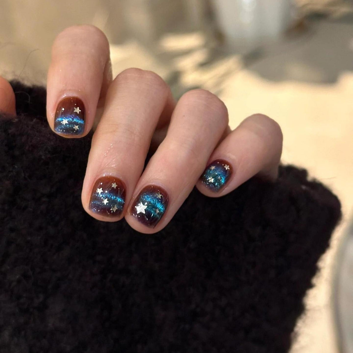Siopsrl | Glamorous Art Nails with Sparkling Star Design Siopsrl