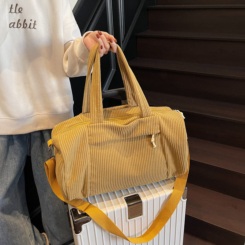 Siopsrl | Sporty Travel Bag Made of Soft Cord Material with Adjustable Shoulder Strap Siopsrl