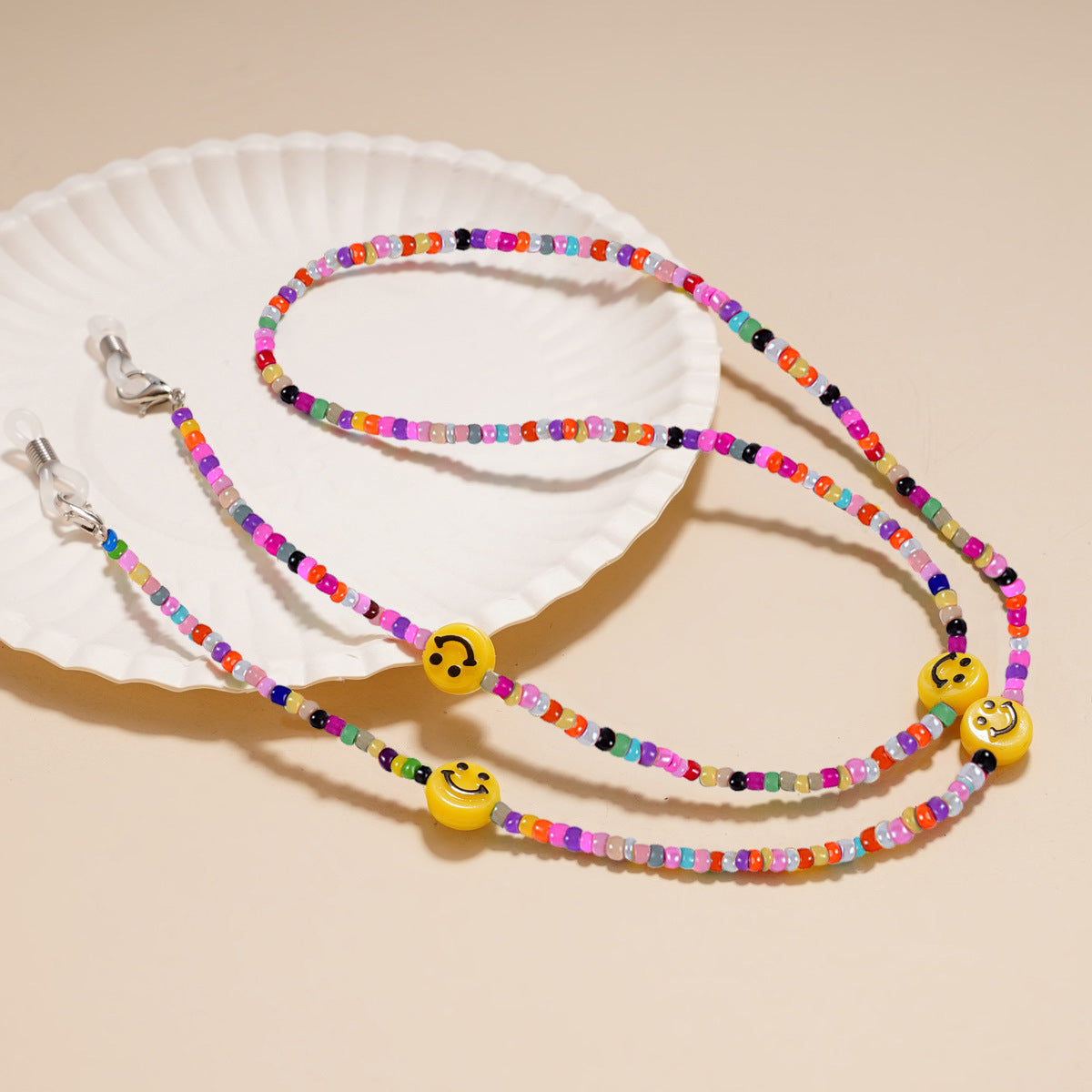 Siopsrl | Decorative Smile Beaded Eyewear Chain Siopsrl