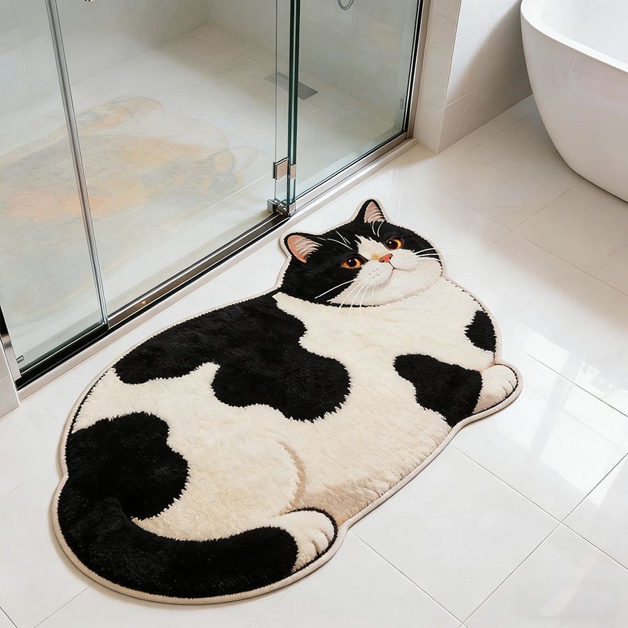 Siopsrl | Cat-Shaped Bath Mat Siopsrl
