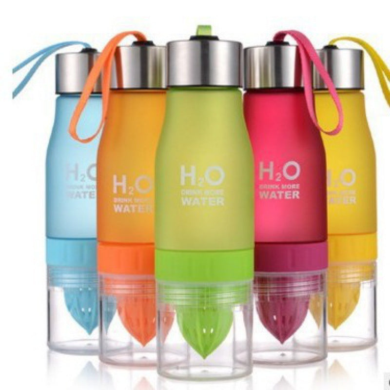 Siopsrl | Insulated Glass Fruit Infuser Water Bottle With Silicone Sleeve And Stainless Steel Lid