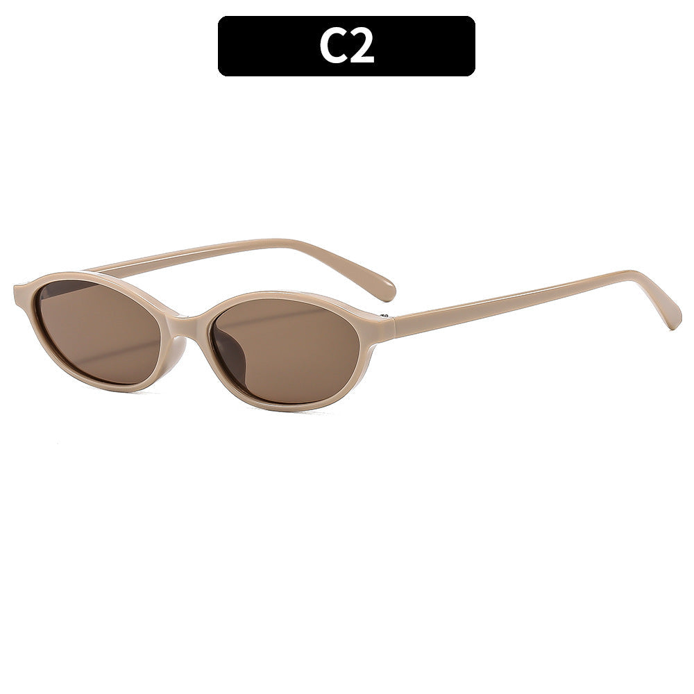 Siopsrl | Retro-Inspired Oval Frame Sunglasses