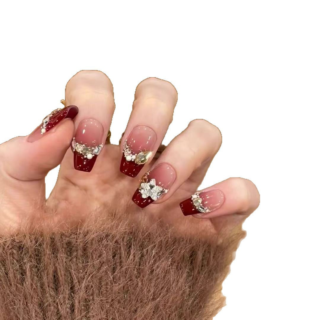 Siopsrl | Decorative Floral Press-On Nails Siopsrl