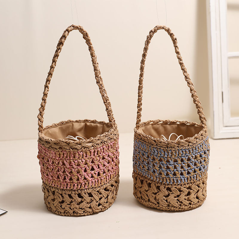 Siopsrl | Trendy Handmade Basket Bag with Practical Drawstring Closure Siopsrl