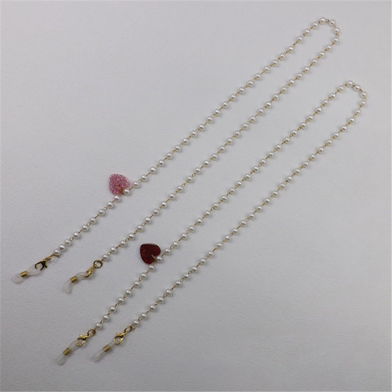 Siopsrl | Pearl necklace with heart pendant Siopsrl