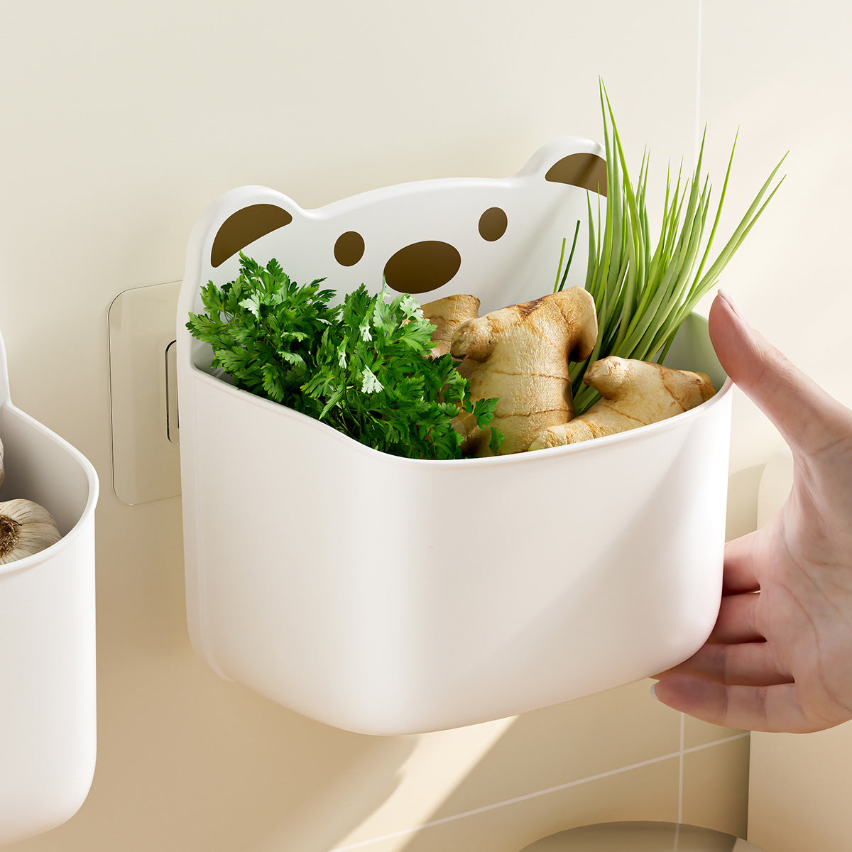 Wall-Mounted Cute Bear-Themed Storage Organizer Siopsrl
