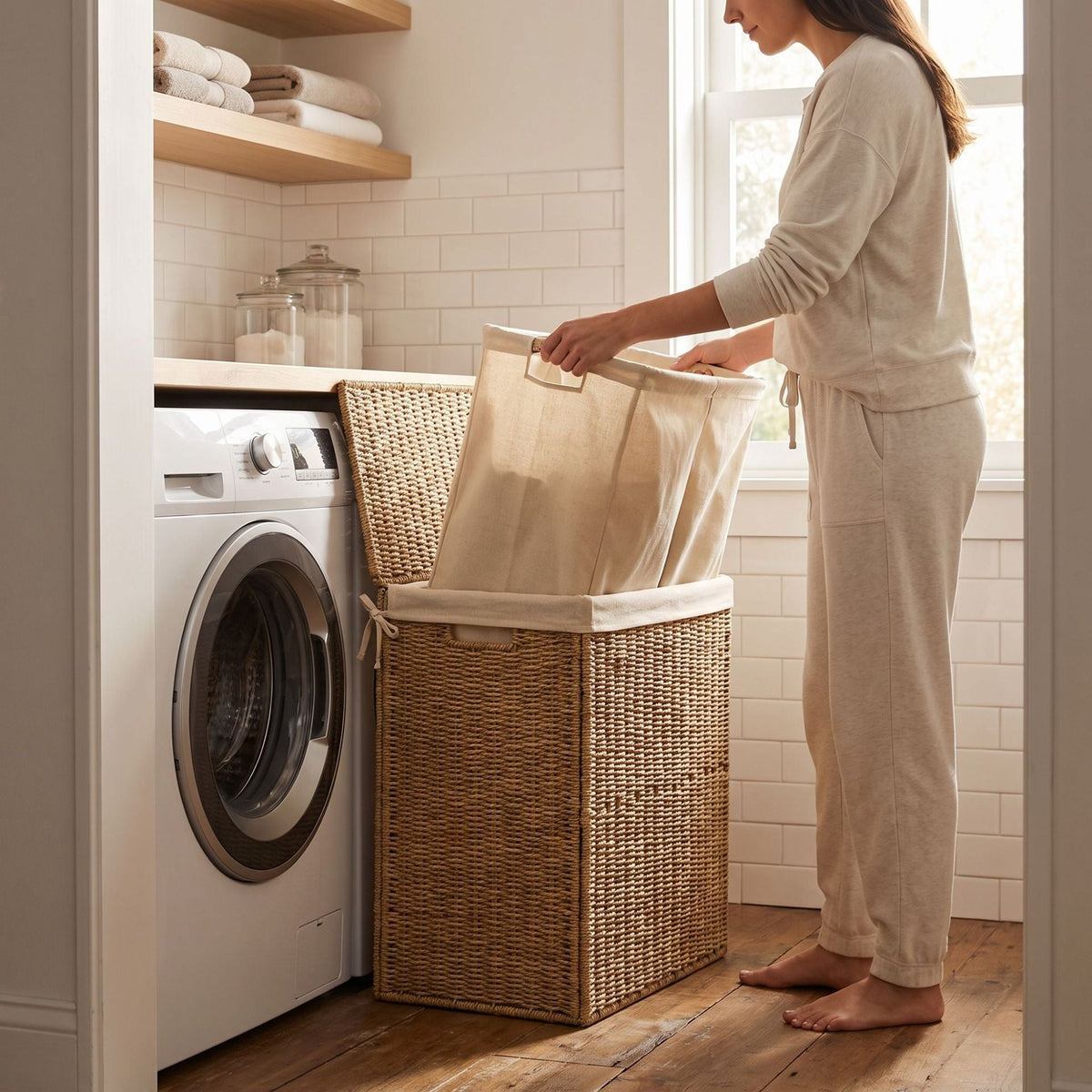Woven Laundry Basket Siopsrl
