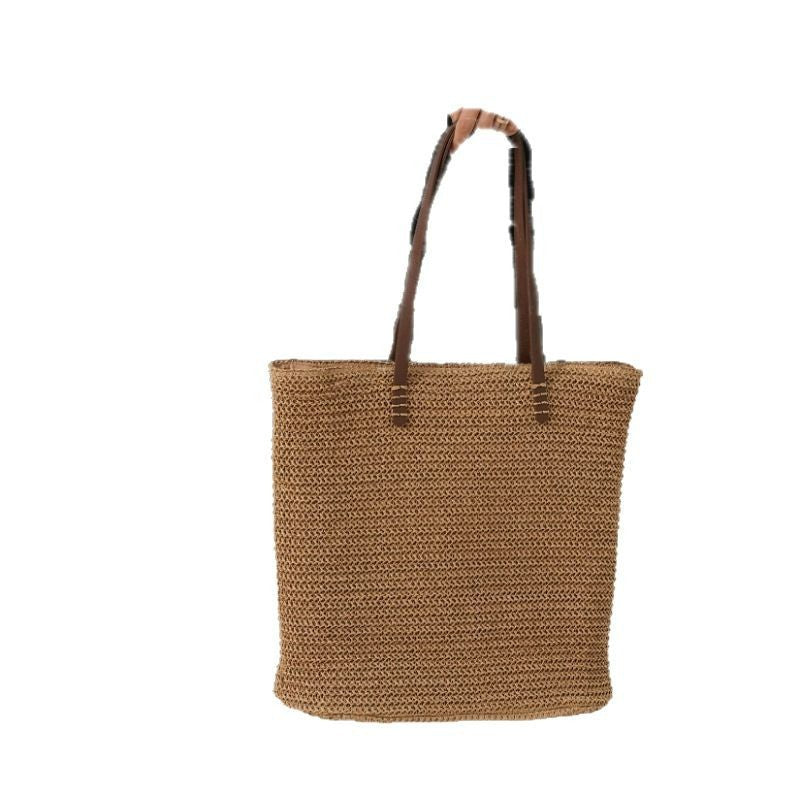 Siopsrl | Spacious Handbag Made of High-Quality Woven Natural Material Siopsrl