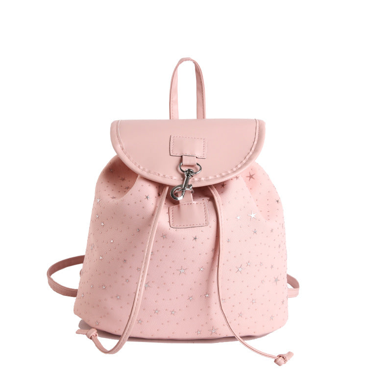 Siopsrl | WoStar-Patterned Drawstring Backpack Siopsrl