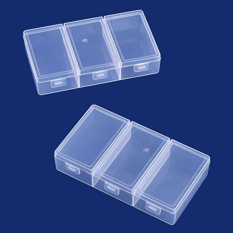 Multi-Compartment Clear Craft Storage Case Siopsrl