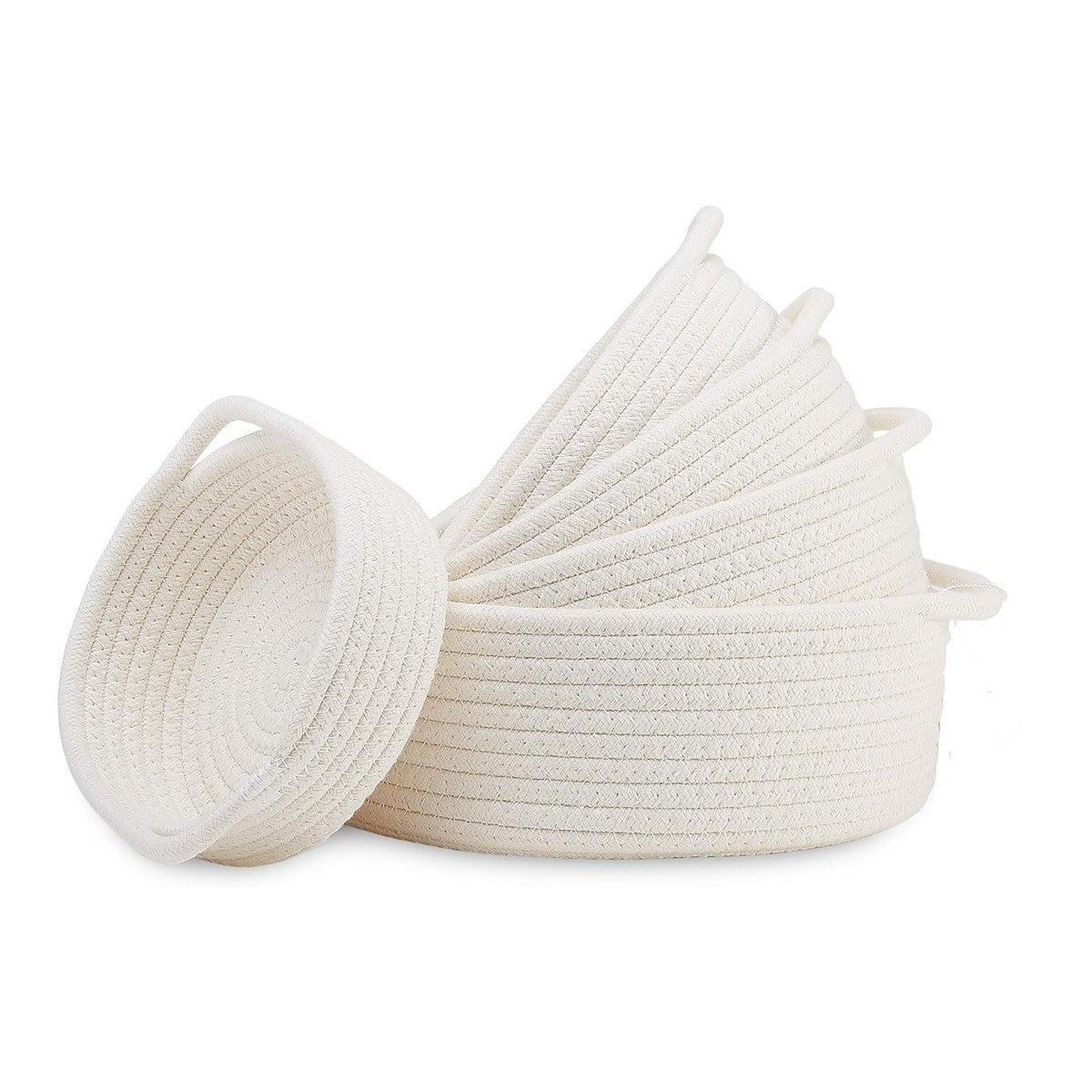 Women High-Quality Storage Basket Set made of Natural Cotton Material Siopsrl