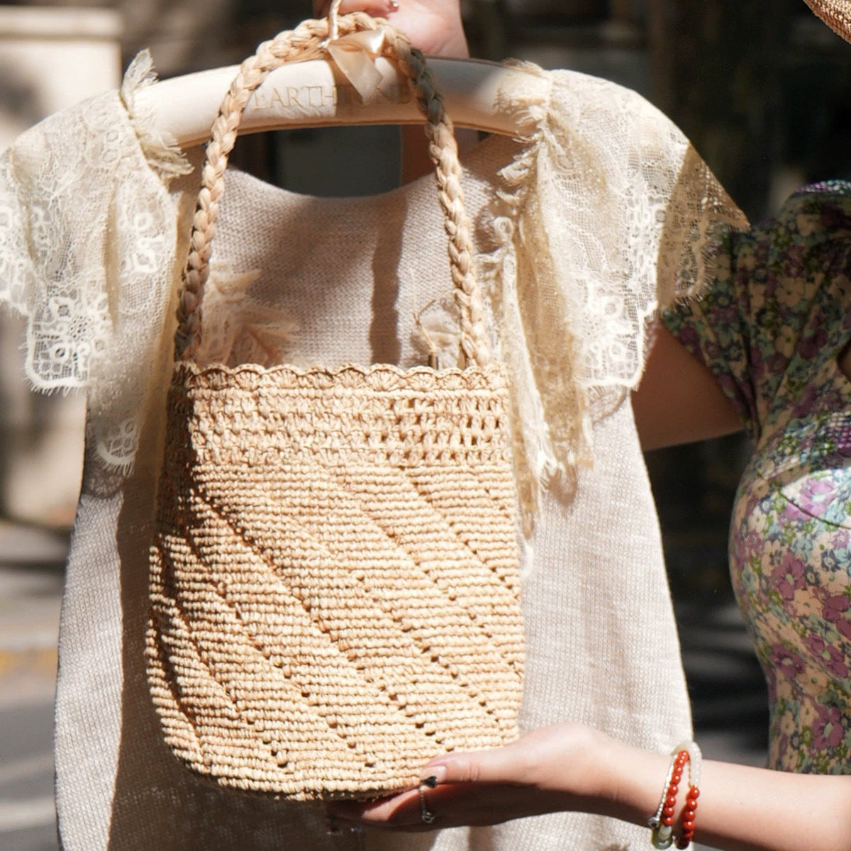 Hand-knotted basket bag Siopsrl