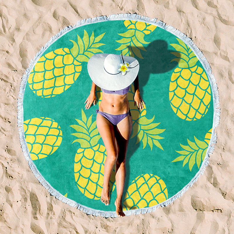 Siopsrl | Rundstrand towel with unique sunset design Siopsrl