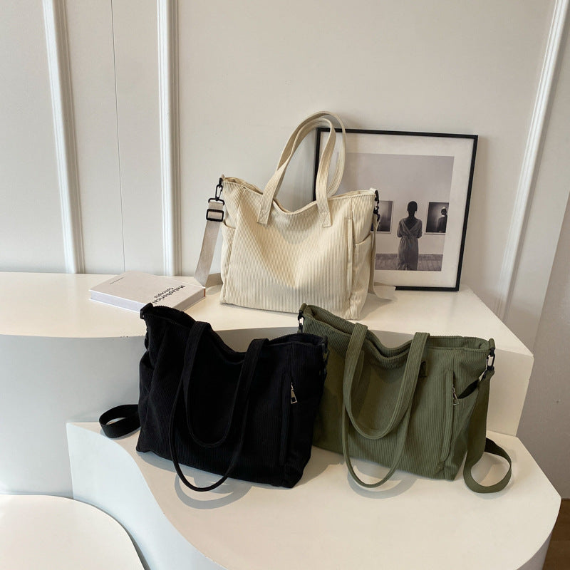 Siopsrl | Textured Multi-Pocket Travel Tote Siopsrl