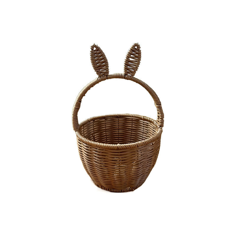 Decorative Bunny Ears Woven Basket Siopsrl