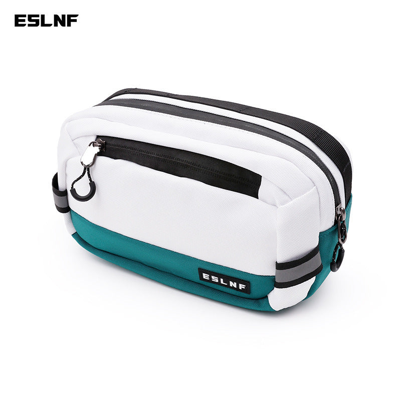 compact double-zip travel toiletry and tech organizer pouch Siopsrl