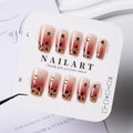 Siopsrl | Press-On Nail Art Set with Elegant Leopard Design Siopsrl