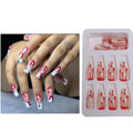 Siopsrl | Artistic Press-On Nail Design with Dripping Effect Siopsrl
