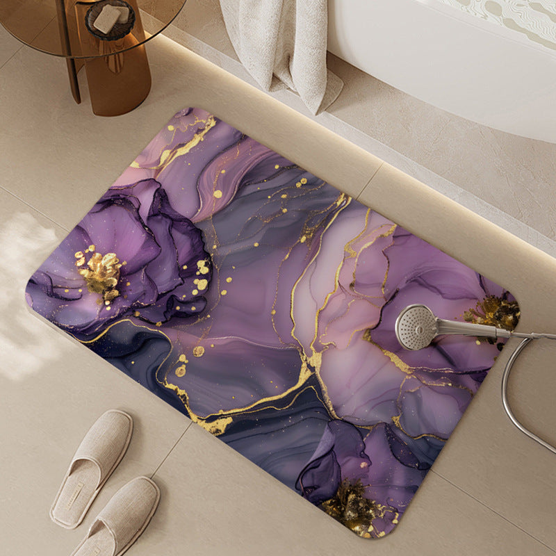 Siopsrl | Abstract Floral Design Bath Mat