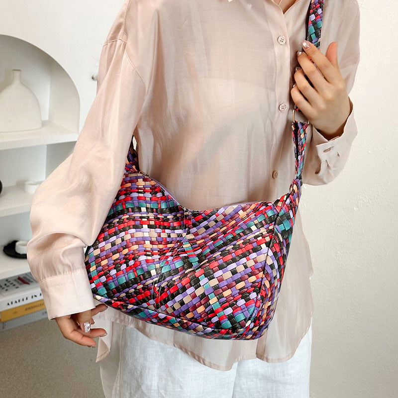 Siopsrl | WoColorful Woven Hobo Bag Siopsrl