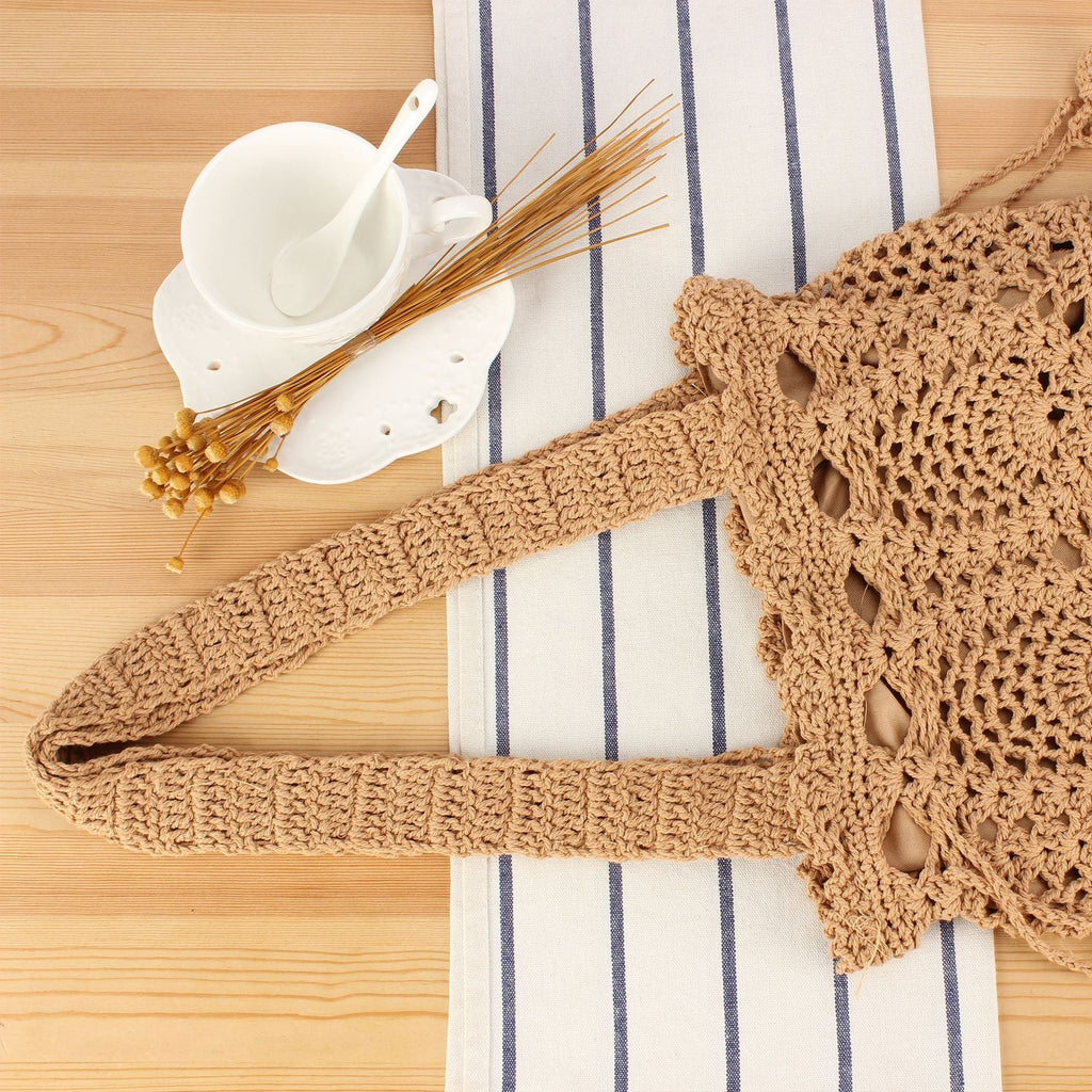 Siopsrl | Macrame Shopper Bag with Decorative Drawstring Siopsrl