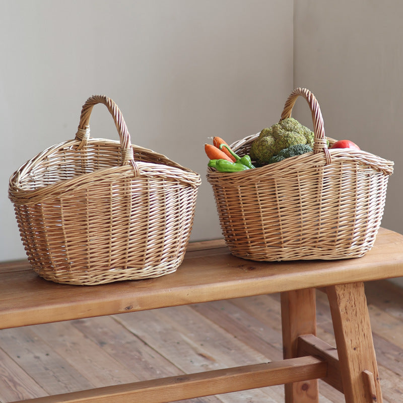 Storage basket made of natural rattan Siopsrl