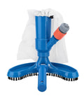 Siopsrl | Telescopic pool vacuum head with heavy duty scrubbing bristles and fine mesh debris collection bag Siopsrl