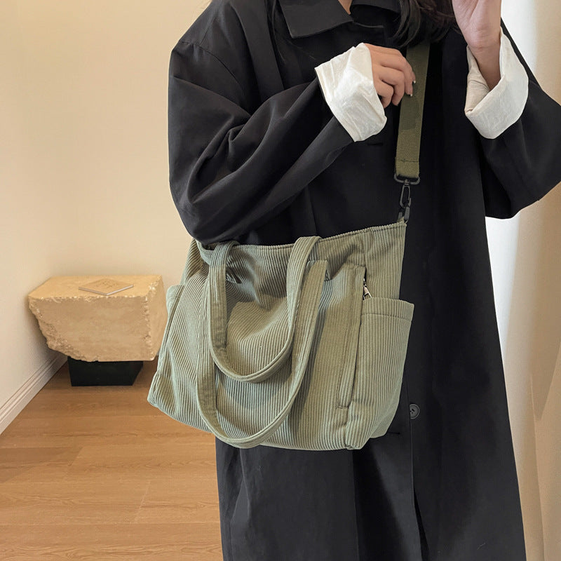 Siopsrl | Textured Multi-Pocket Travel Tote Siopsrl