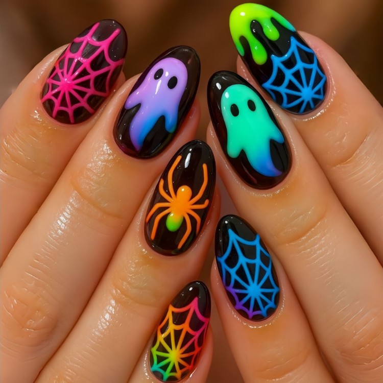 Halloween-Themed Nail Art Set Siopsrl