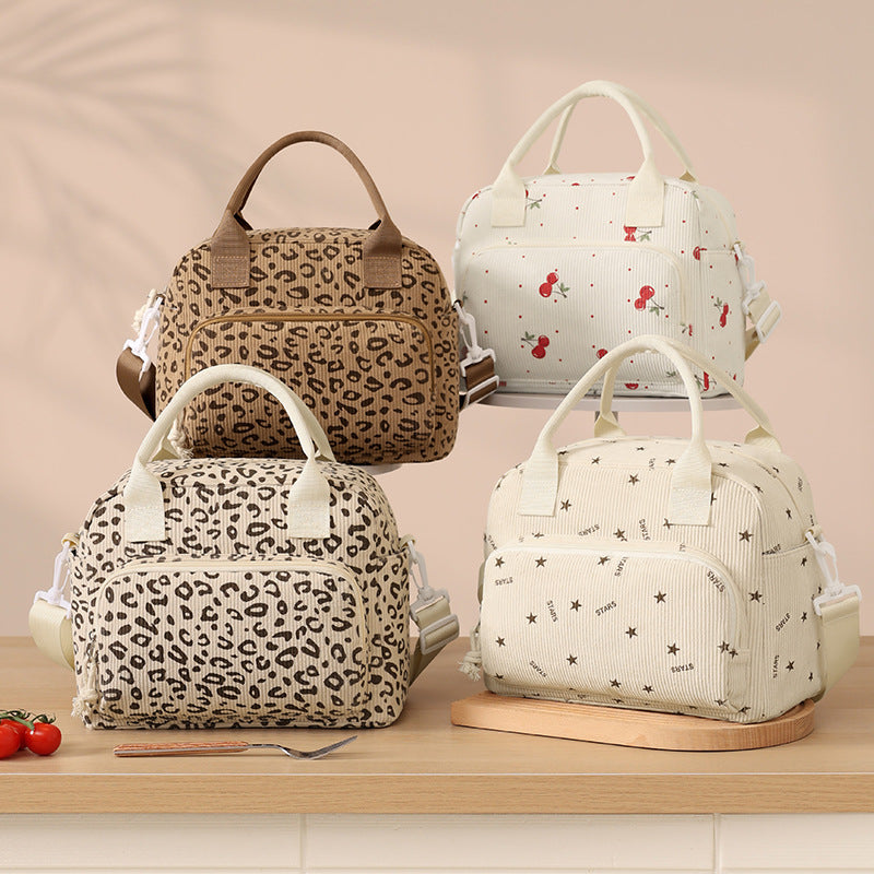 Siopsrl | Insulated Cherry Print Lunch Bag Siopsrl