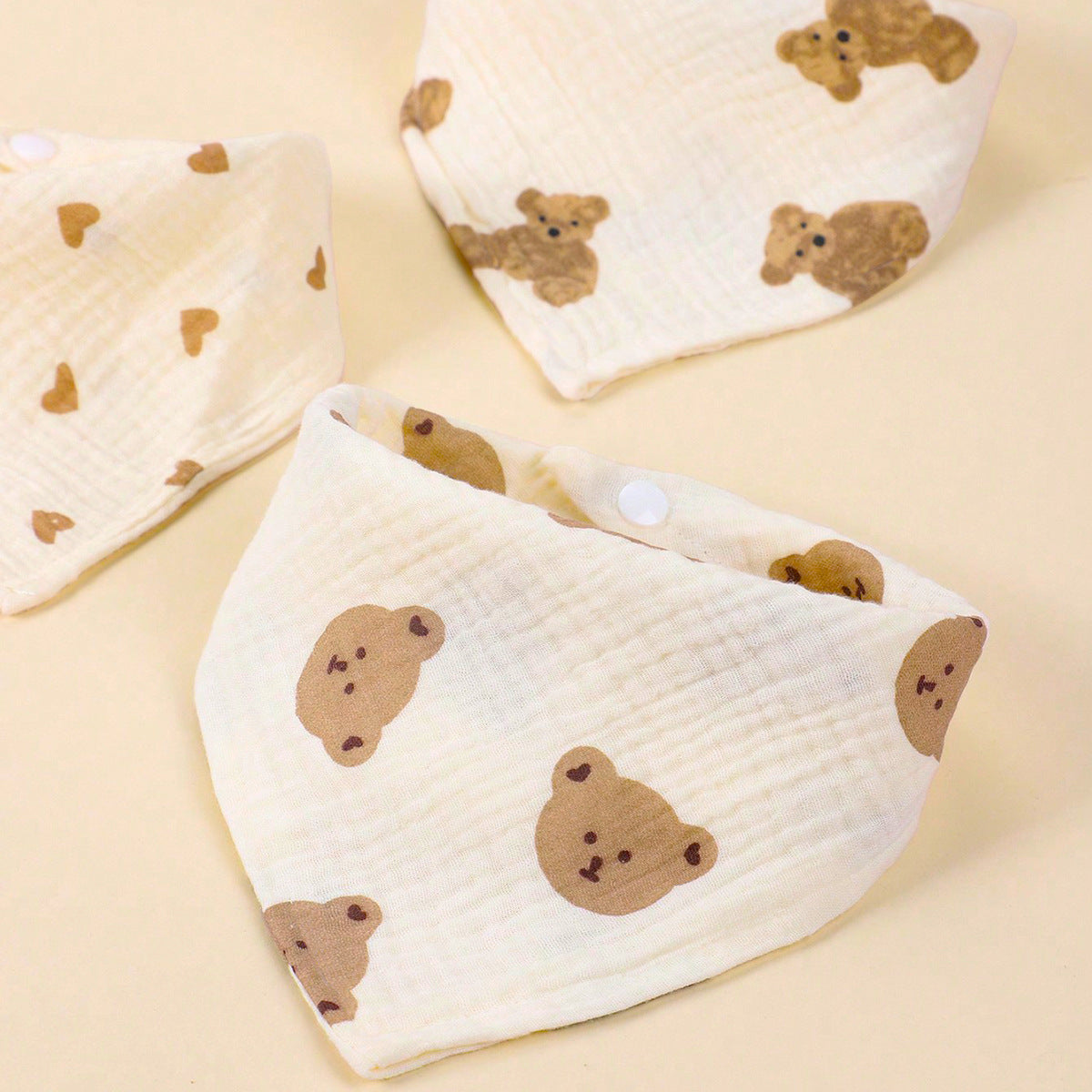 Siopsrl | Soft Cotton Baby Bandana Bib Set Siopsrl