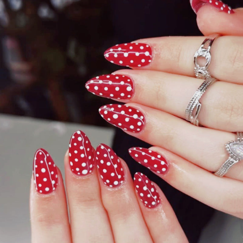 Siopsrl | Premium Polka Dot Press-On Nail Set Siopsrl