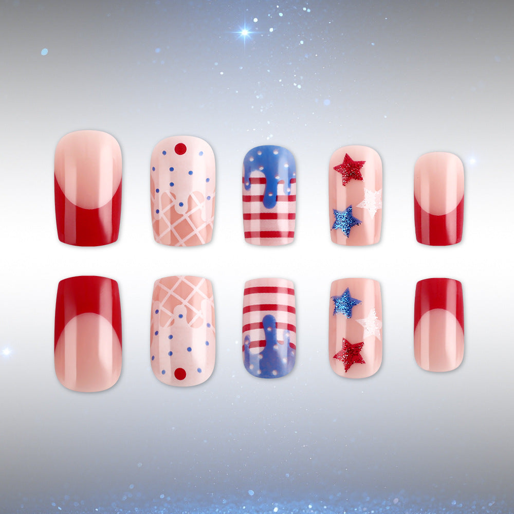 Siopsrl | Creative Ice Cream-Themed Press-On Nails Siopsrl