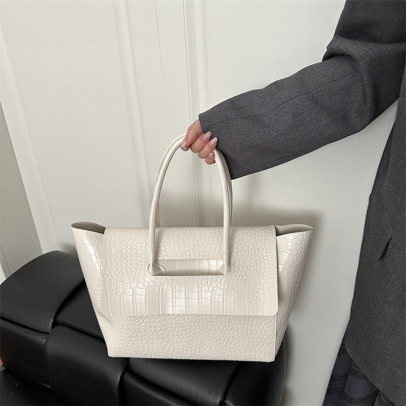 Siopsrl | WoCrocodile Textured Structured Handbag Siopsrl
