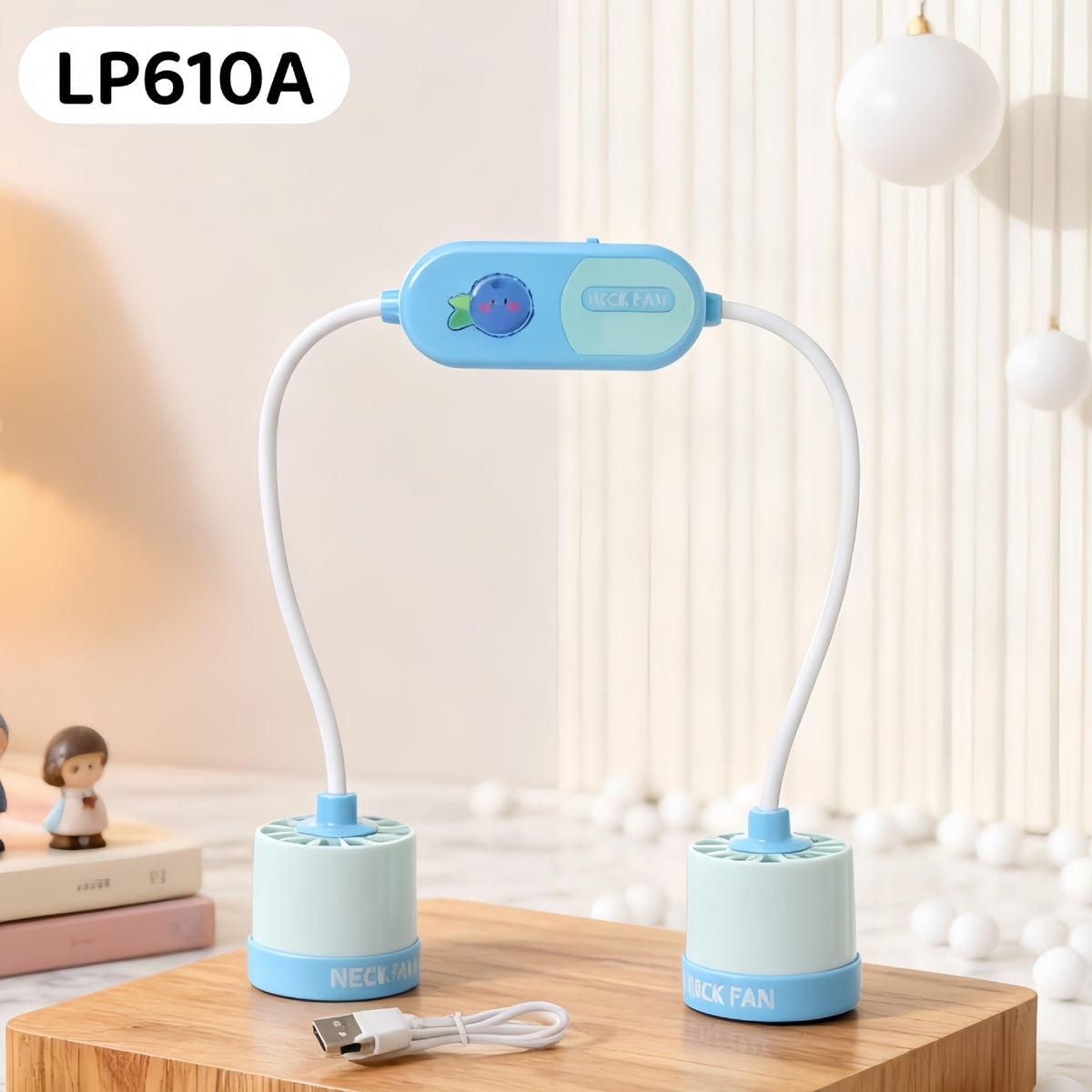 Siopsrl | Women Portable Neck Fan with Flexible Design and USB Connection Siopsrl