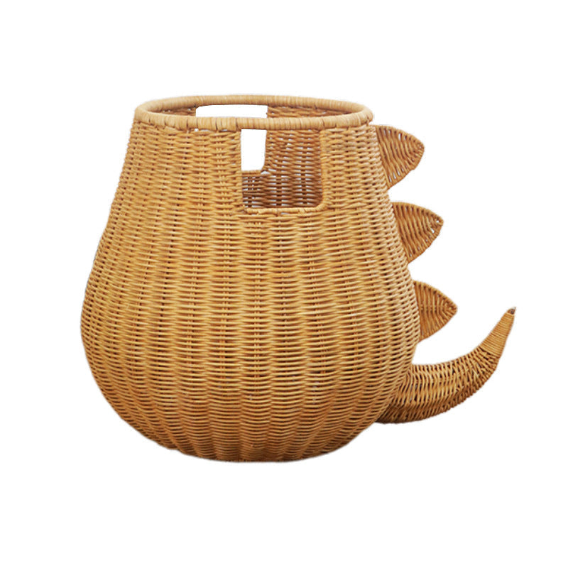 Creative Dinosaur-Shaped Woven Storage Basket Siopsrl