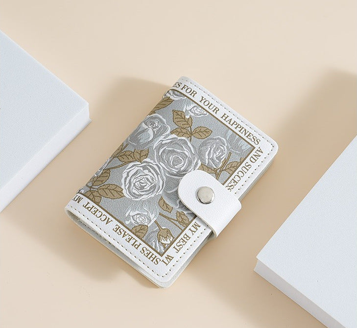 Siopsrl | Elegant Rose Print Wallet Siopsrl