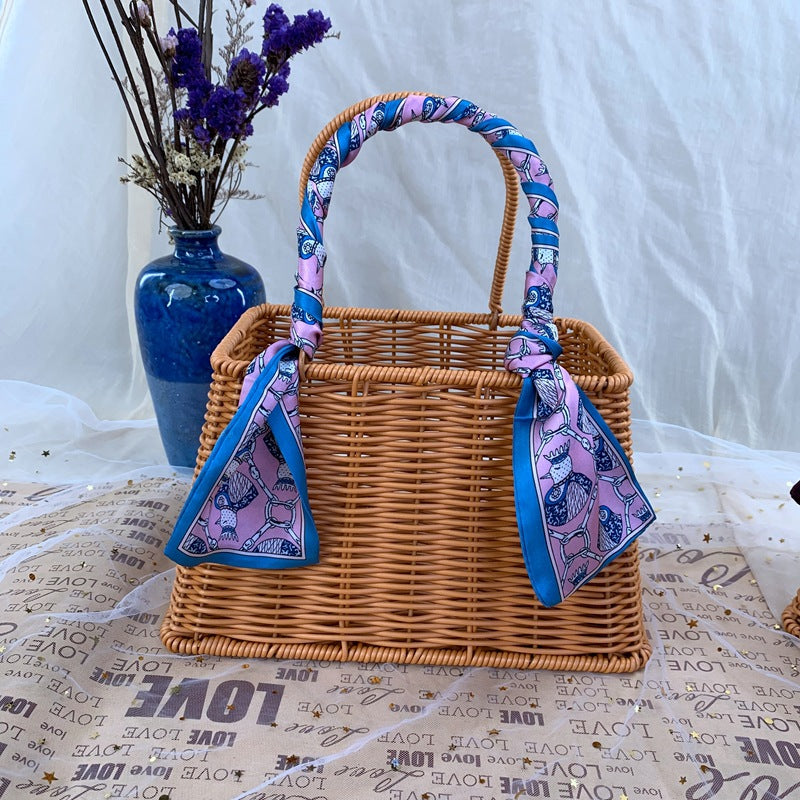 Women Diamond-shaped Handheld Basket Siopsrl