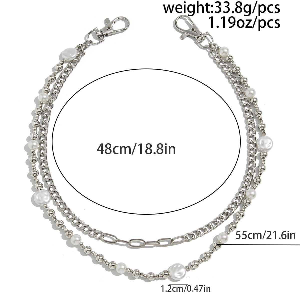 Beaded Accent Eyewear Holder Siopsrl