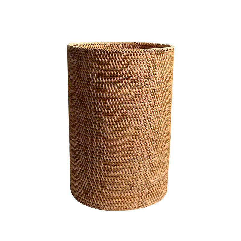 Rectangular Woven Storage Basket with Practical Handles