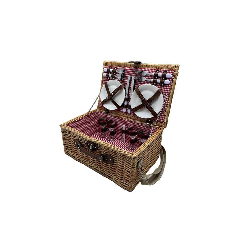 Women's picnic basket with elegant dish set Siopsrl