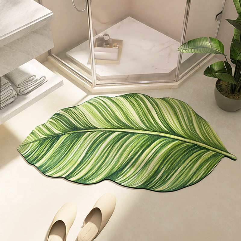 Siopsrl | Leaf-Shaped Bath Mat Siopsrl