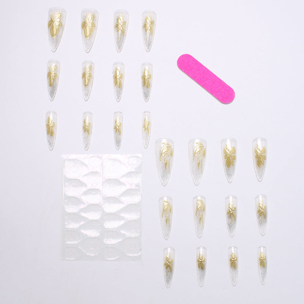 Siopsrl | Floral-Inspired Press-On Nail Set Siopsrl