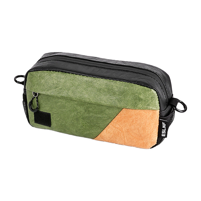 compact waterproof bicycle handlebar organizer pouch with multi-compartment storage and detachable strap Siopsrl