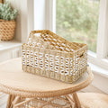 Decorative basket made of natural fiber with elegant design Siopsrl