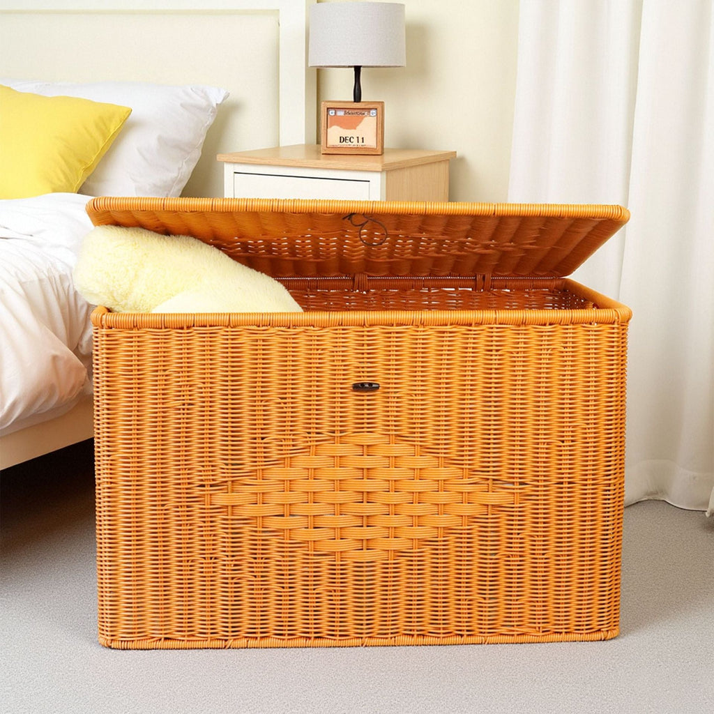 Large Woven Storage Chest Siopsrl
