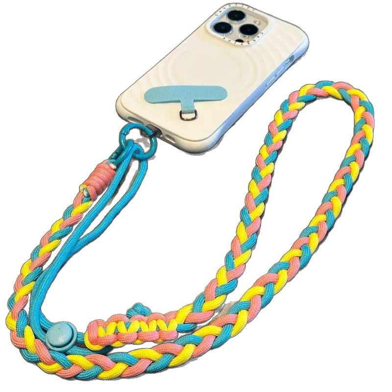 Siopsrl | Braided crossbody phone lanyard with detachable mini pouch and adjustable cord Siopsrl