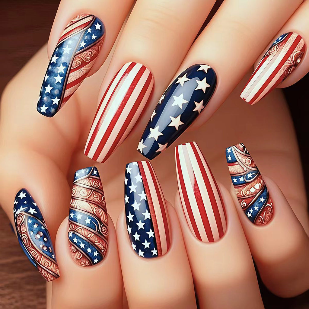 Siopsrl | Nail art with creative patriot designs Siopsrl