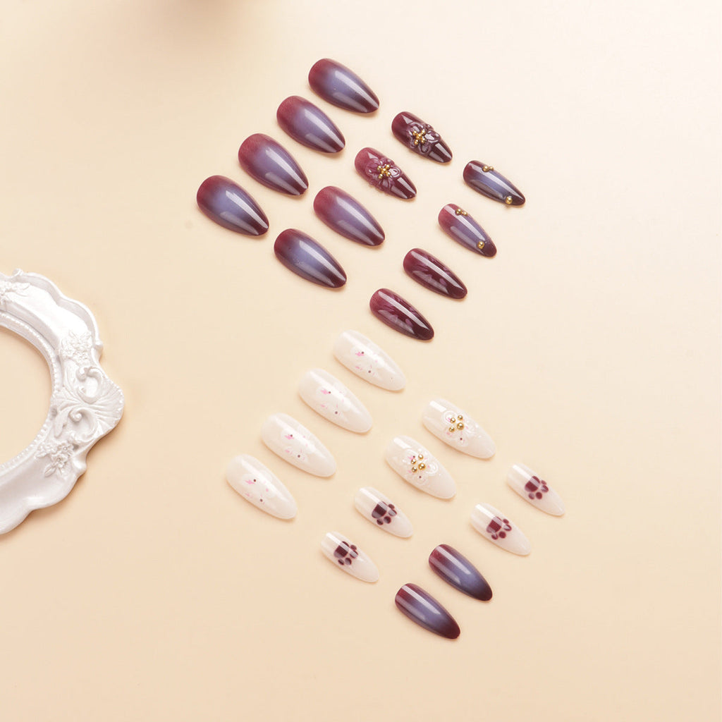 Siopsrl | Floral Embellished Stiletto Nail Art Siopsrl